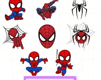 Baby Spiderman Svg Bundle, Spiderman Cut Files For Circut, Spiderman Silhouette, Spiderman Png, Spiderman Svg, Spiderman Head