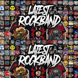 Premium Rock Band PNG Bundle, Rock Music, Heavy Metal, Rock And Roll, Rock Shirt Design, Digital Download, Rock On Hand