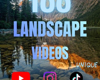 100 Landscape Videos – Scenic Nature Footage, Landscape Clips & Scenic Reels for Instagram, TikTok, YouTube