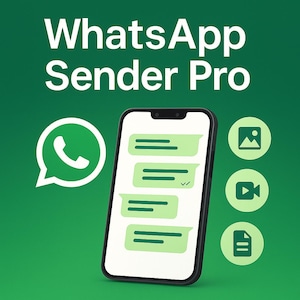 WhatsApp Bulk Message Sender Pro: narzędzie do automatyzacji marketingu (natychmiastowe pobranie)
