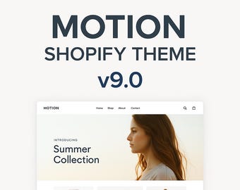 Motion Shopify Theme v9.0 – Premium Responsive Shopify Template for Fashion, Lifestyle & More