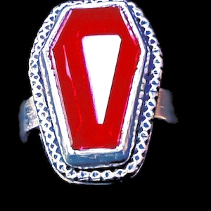 Anello a bara in argento sterling con corniola