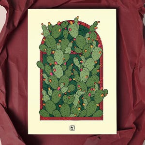 FINESTRA DI FICHI – Poster 30x40cm / 50x70cm – Pensieri Illustrati - Stampa su carta fine art 300gr/m2 – Decorazione da parete