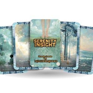 Serenity Insight Deck – Vind vrede in stilte – Rust, mindfulness en kalmte Kaartspel van 22 kaarten