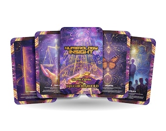Numerology Insight-deck – Decodeer de kracht van cijfers – persoonlijke groei door numerologie: een kaartspel van 22 kaarten