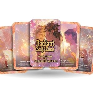 Oráculo del Amor Propio Radiante – Resplandor Interior – Afirmaciones para la Confianza y la Alegría Interior (Baraja de 22 Cartas)
