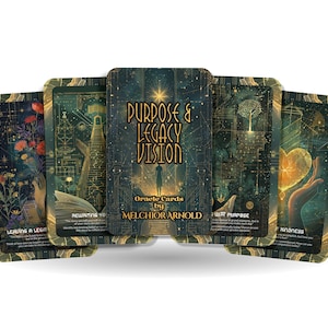 Purpose & Legacy Visiedeck – Leef met intentie – Definieer je pad en leven Missie Kaartspel van 22 kaarten