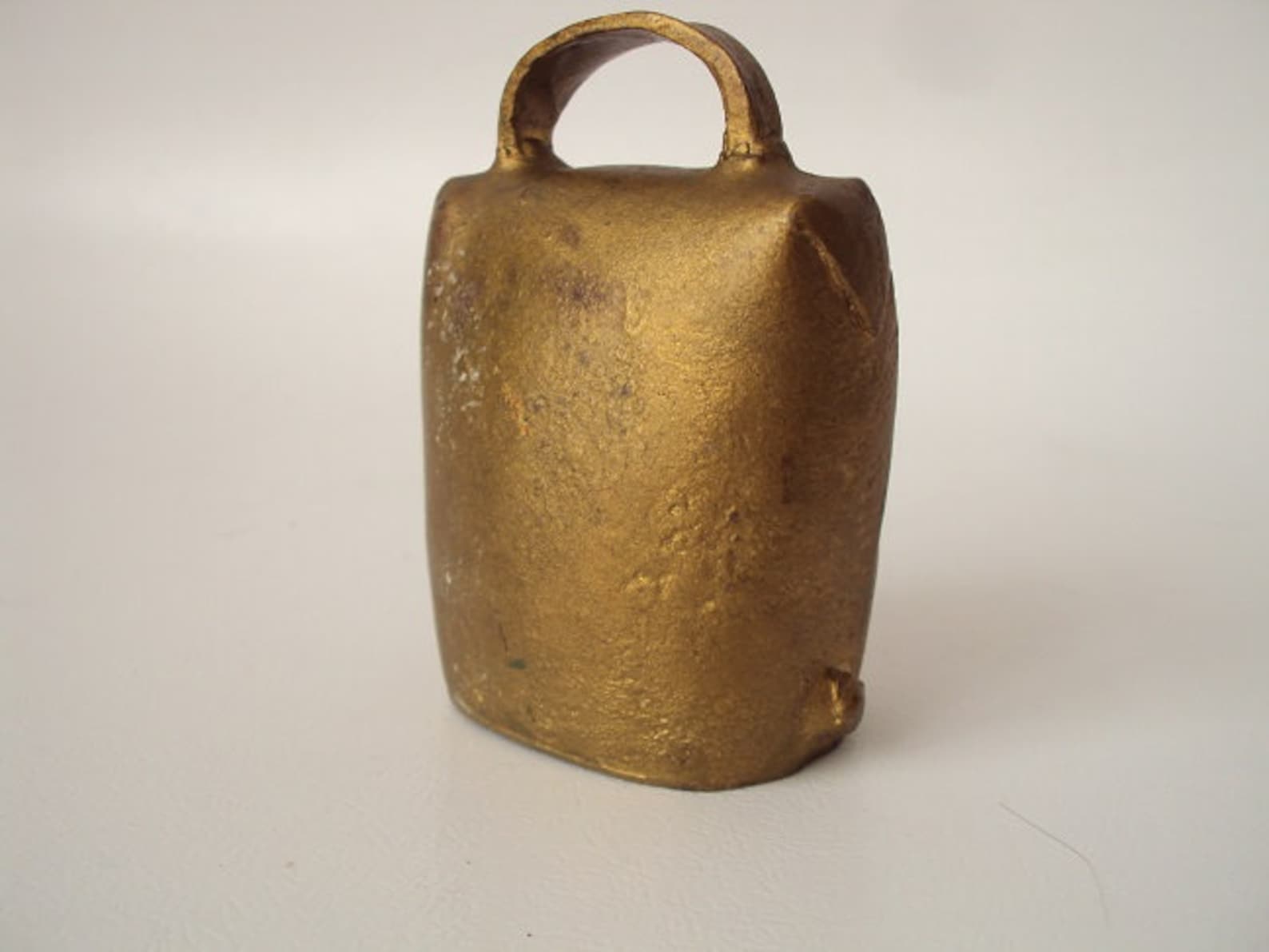 Vintage Cow Bell Brass With Decorated Design Collectable Cow Etsy
