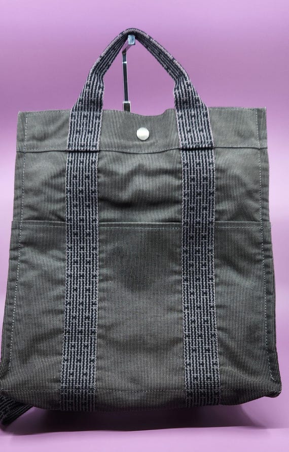 Authentic Pre owned Hermes Her Line canvas backpa… - image 1