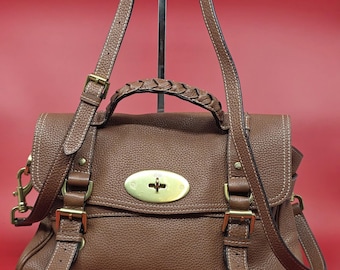 Vintage Mulberry Alana Bag: Vegetable Tanned Leather, Brass