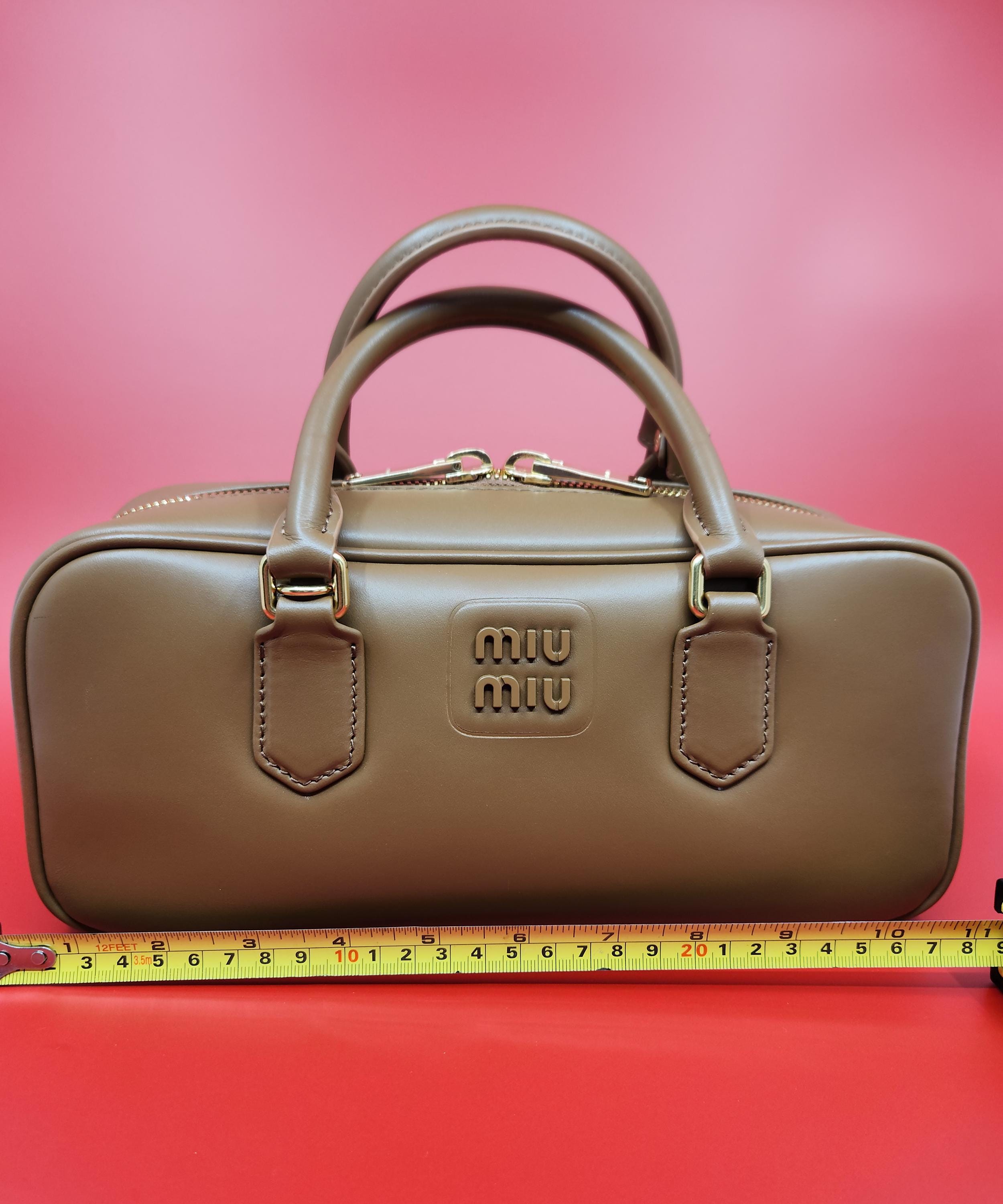 Pre Owned Miu Miu Soft Leather Handbag - Etsy