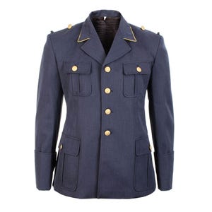 Men’s Navy Blue Wool Jacket | German Military Officer Parade Blazer