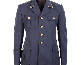 Men’s Navy Blue Wool Jacket | German Military Officer Parade Blazer