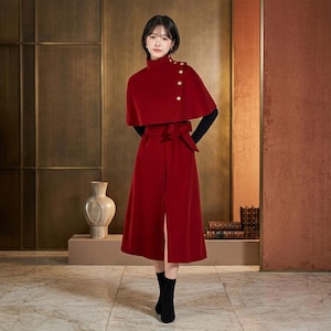 strapless open back dress Red Brocade Gothabilly Dress  DraculaClothing