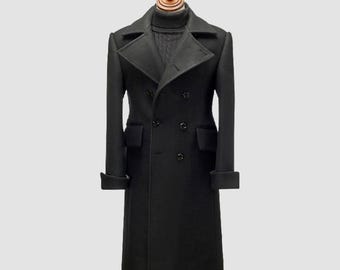 Vintage 1940s WW2 Imperial Japanese Army Wool Overcoat Military