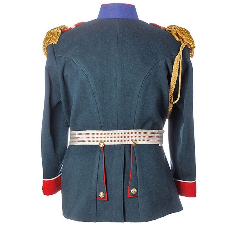 Royal Blue Military Coat for Men or Women | Gold Embroidery & Aiguillette | Custom Fit image 6