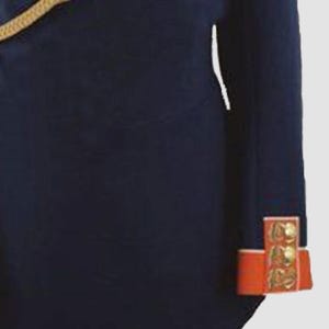 Royal Blue Military Coat for Men or Women | Gold Embroidery & Aiguillette | Custom Fit image 4