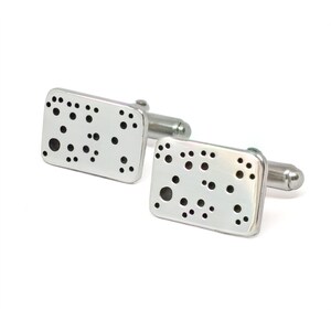 Gin (Terpineol) Molecule Silver Cufflinks