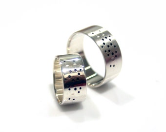 Dopamine Molecule Silver Band