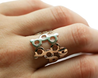 Dopamine Ring - Sterling Silver - Molecule Jewellery