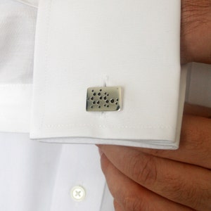 Love Junkie Silver Cufflinks image 1