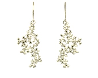 Oxytocin Molecule Earrings - Sterling Silver