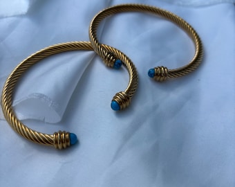 Ferozah Bangle Bracelet - Turquoise Stone Bangle Bracelet - Original Bangle Bracelet for Women