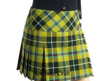 Cornish National Tartan Billie Skirt For Women – Scottish Handmade Acrylic Wool National Cornish Tartan Mini Skirt - Parties Wear