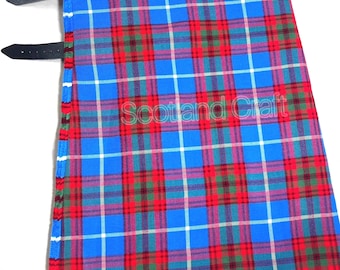 Edinburgh Tartan Kilt – Handmade Scottish Acrylic Wool, Traditional 8 yards Kilt