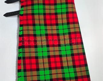 MacCormack Family Tartan Kilt - Scottish Traditional Highland Handmade Acrylic Wool 8Yards MacCormack Clan Mens Kilt By Scotland Craft