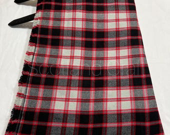 MacPherson Hunting Ancient Tartan Kilt - Scottish Traditional Highland Handmade Acrylic Wool 8Yards Ancient MacPherson Kilt For Men