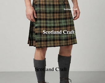 Handmade Black Watch Weathered Tartan Sports Kilt – Scottish Traditional 5Yards Tartan Kilt - Highland Scotland Craft