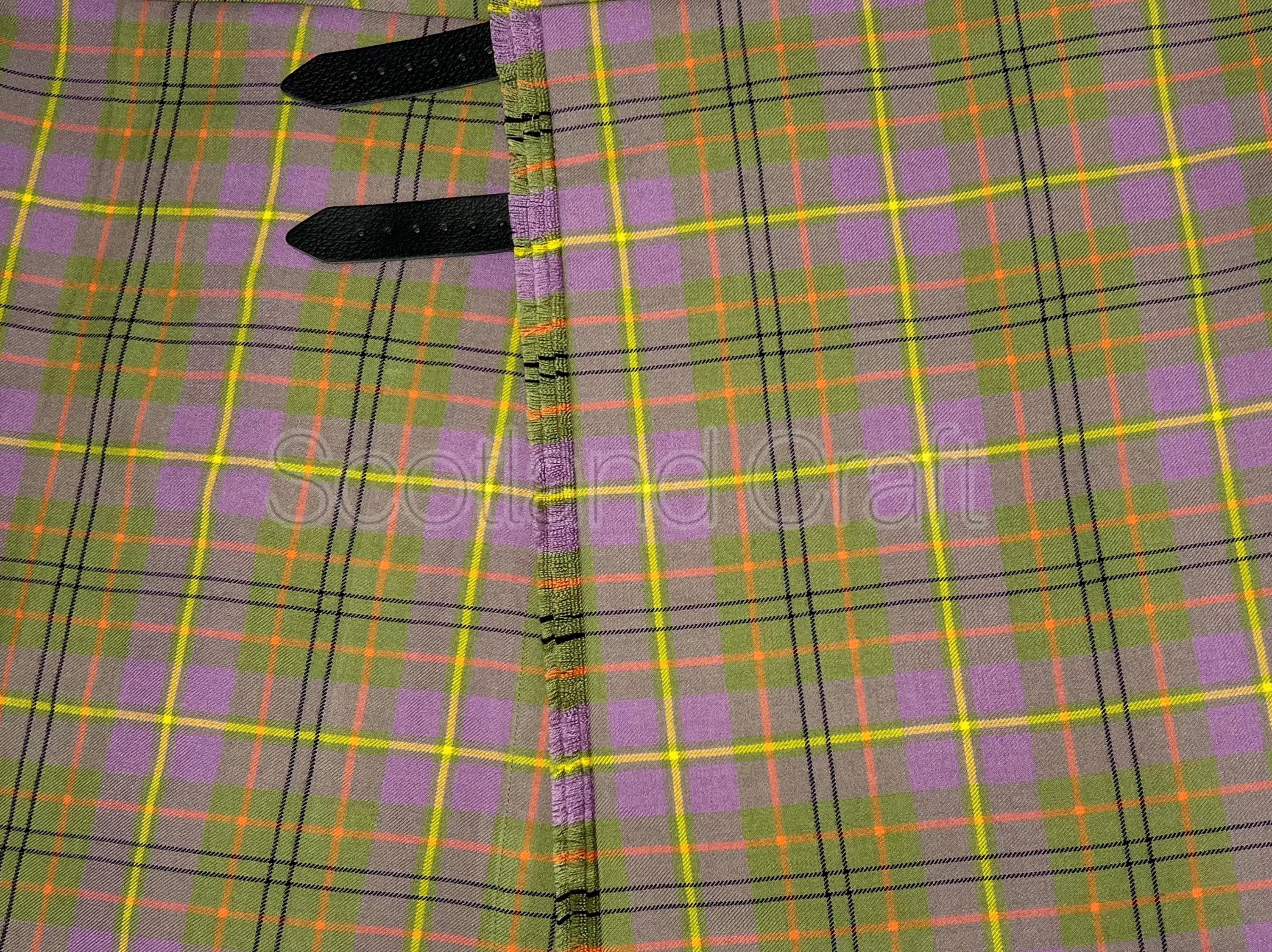 Clan Taylor Ancient Tartan Kilt - Traditional Scottish Handmade 8yards Heavy Weight Acrylic Wool Kilt - Highland Scotland Craft