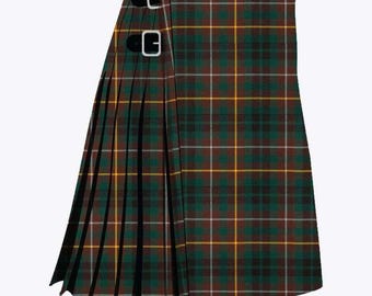 Buchanan Hunting Tartan Kilt - Scottish Traditional Handmade Acrylic Wool 8Yards Highland Hunting Buchanan Mens Kilt By Scotland Craft