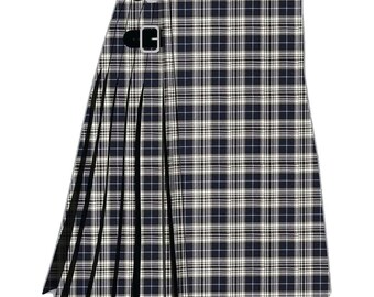 Kilt tartan moderne Clan Napier fait main - Laine acrylique traditionnelle écossaise, 8 mètres
