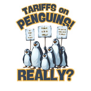 Gebühren Auf Pinguinen Einspruch gegen Vintage Trump Pinguin Zolltarif PNG Digital