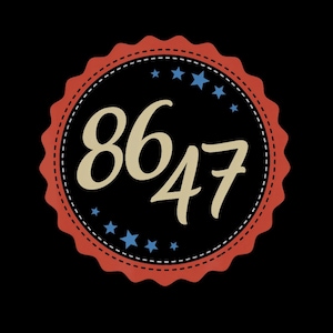 Vintage 86 47 Anti Trump Funny  PNG Digital