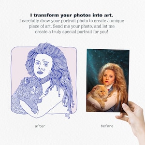Aangepast portret, gepersonaliseerd cadeau voor, aangepaste lijntekening van foto, minimalistisch portret koppel, digitaal cadeau koppel geheugen - Woondecoratie