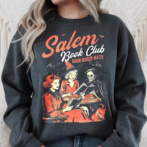 Witchy Book Club PNG, Spooky Girl Reading Png, Book Lover Halloween Design, Witches Salem Png, Salem, Massachusetts Halloween PNG Bundle