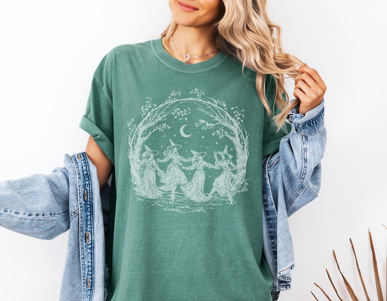 Halloween shirt PNG with witchy vibes and vintage Halloween style
