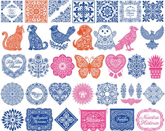 Talavera SVG Bundle, Si Se Pudo Svg, Talavera Heart Svg, Talavera Pattern Svg, Talavera Tile Svg, Talavera Frame, Talavera Graduation Hat