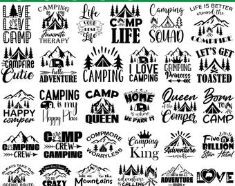 Camping Svg Png Bundle, Summer Svg, Camping Life Svg, Happy Camper Svg, Camp Svg Design, Tent Files For Cricut, Svg Craftor, Silhouette