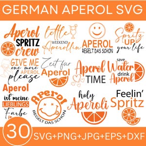Aperol alemán SVG, Aperol alemán, Aperol sagrado SVG, Aperol Spritztour SVG, Camiseta de Aperol con alcohol SVG, Plotterdatei SVG, Cricut