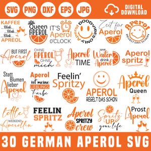 German Aperol Svg Bundle, Alcohol Svg, Holy Aperoli Svg, Aperol Jaunt Svg, Aperol Spritz Tour, Plotterdatei Svg, Aperol Shirt Svg, Cut files