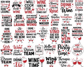 Duitse plotter bestanden wijn Sayings Svg bundel, wijn Svg, wijn Sayings svg, Wine o clock, Alcohol svg, Coaster Sayings voor Cricut, Cricut Svg