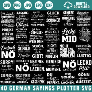 Paquete de refranes alemanes con gráficos SVG, gráficos alemanes, imágenes de Busenfreundin, imágenes de bolsas con refranes, imágenes de refranes divertidos, gráficos de bolsas de yute, descarga digital imagen 2