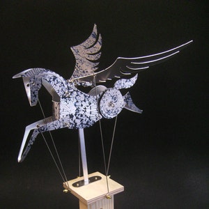 Pegasus Automata in aluminum stamped in blue. image 2