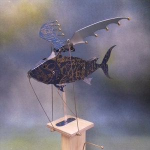 Blauer fliegender Fisch Automat