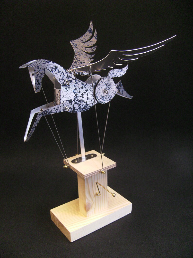 Pegasus Automata in aluminum stamped in blue. image 2