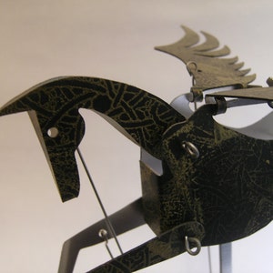 Black and Gold Pegasus Automata